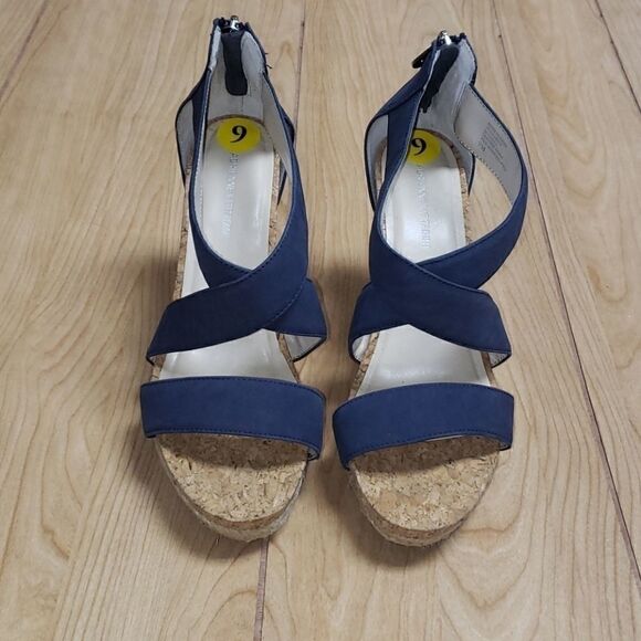 ADRIENNE VITTADINI NAVY BLUE STRAPPY ESPADRILLES, SIZE 9 - NEW - Picture 1 of 10